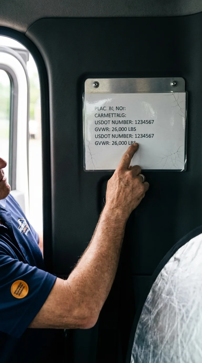 USDOT licensing placard verification in Haines City
